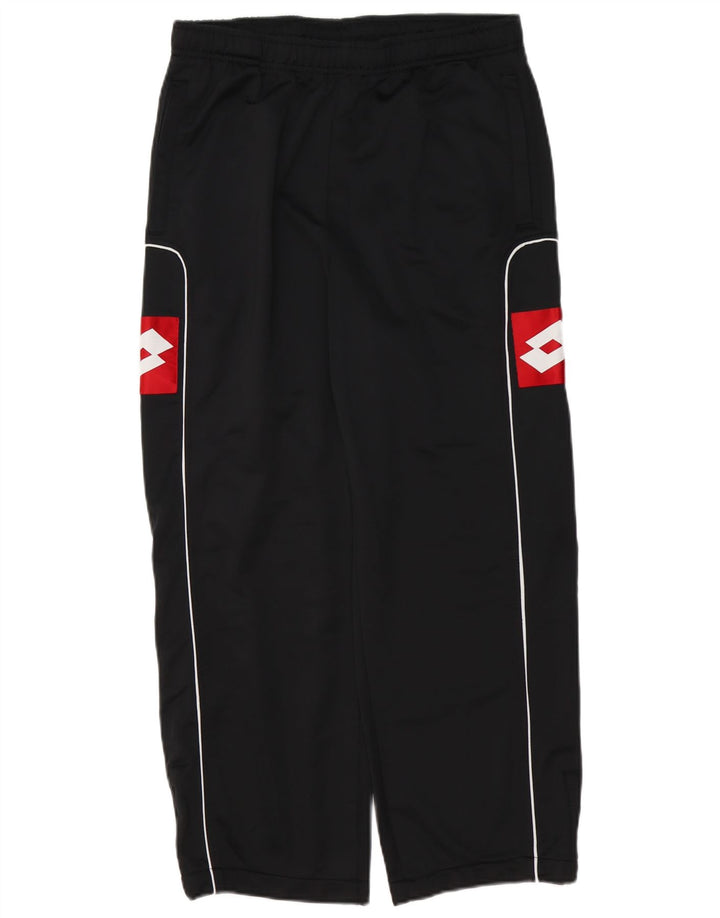 Lotto Herren-Trainingshose mit Grafik, Mittelschwarz, Farbblock-Polyester