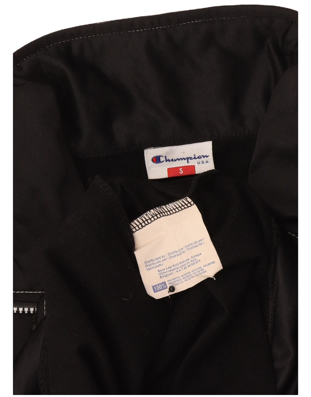 Champion Herren-Trainingsanzugoberteil mit Grafik, Größe S, Schwarz, Polyester