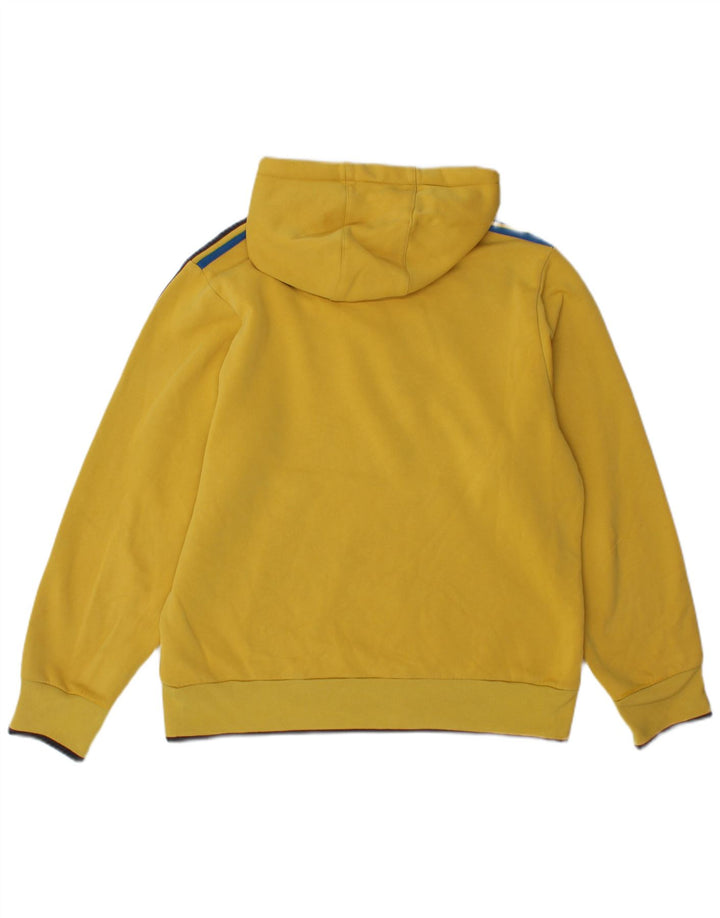 Adidas Herren Graphic Hoodie Pullover mittelgelbe Baumwolle