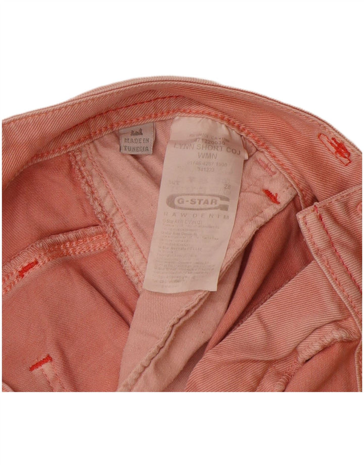 G-STAR Womens Denim Shorts W28 Medium Pink Cotton