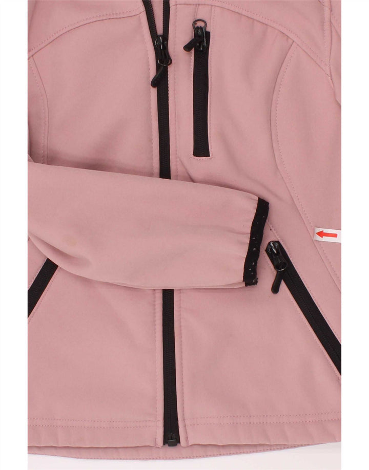 Reebok Mädchen-Trainingsanzug-Top-Jacke, 5–6 Jahre, Rosa