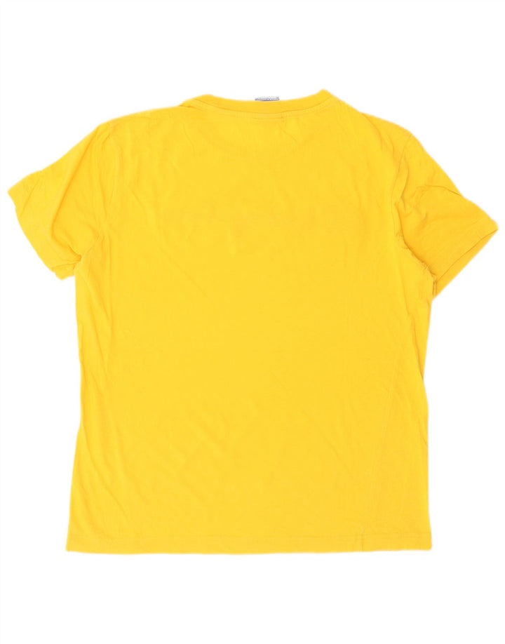 Champion Herren Grafik-T-Shirt-Oberteil Mittelgelb