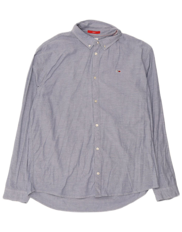 Tommy Hilfiger Herren Slim Fit Hemd 2XL Blau Baumwolle