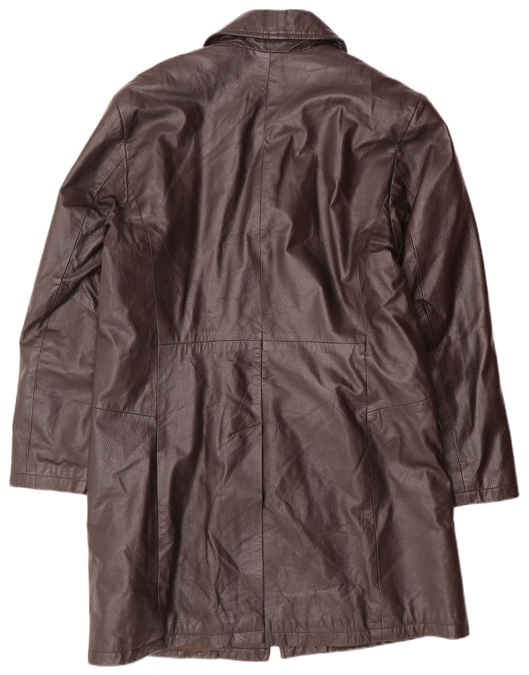 VINTAGE Herren Ledermantel IT 52 XL Braunes Leder