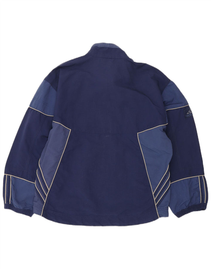 Adidas Herren-Trainingsanzug-Top-Jacke, UK 38/40, mittleres Marineblau, Farbblock