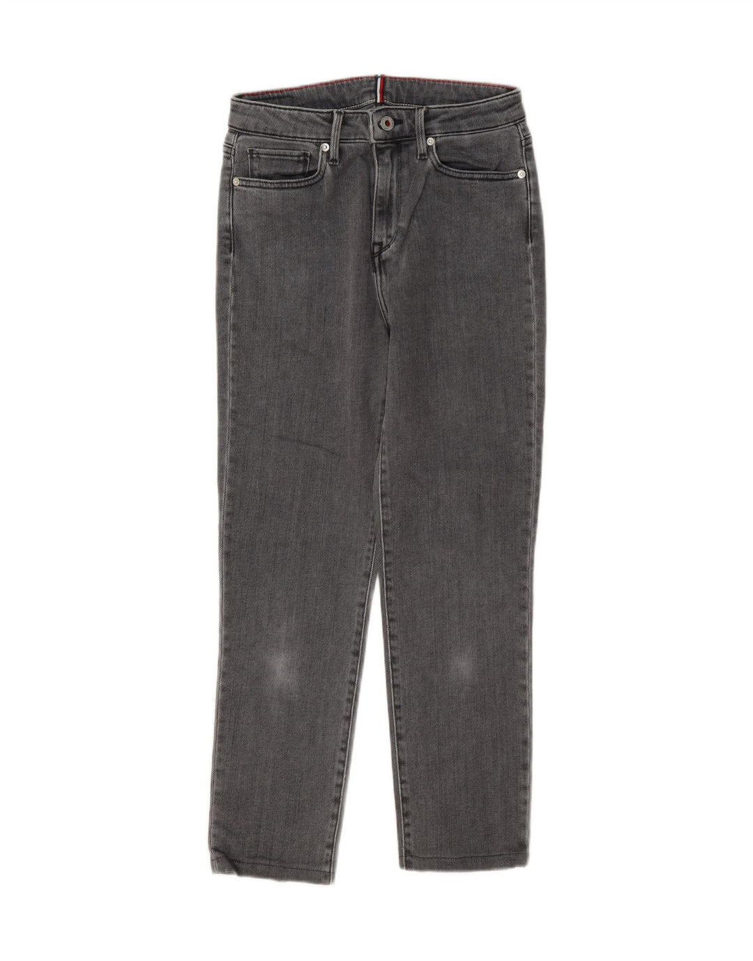 Tommy Hilfiger Damen-Cropped-Jeans, W27, L25, graue Baumwolle
