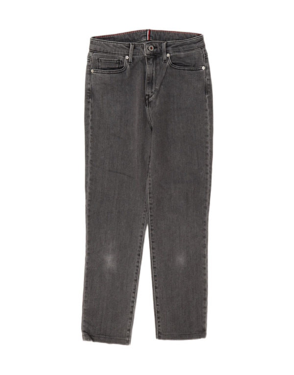 Tommy Hilfiger Damen-Cropped-Jeans, W27, L25, graue Baumwolle