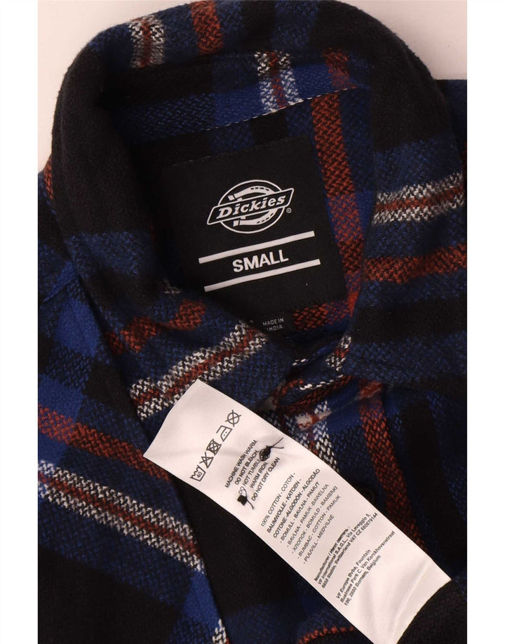 Dickies Herren-Flanellhemd, klein, marineblau, kariert, Baumwolle