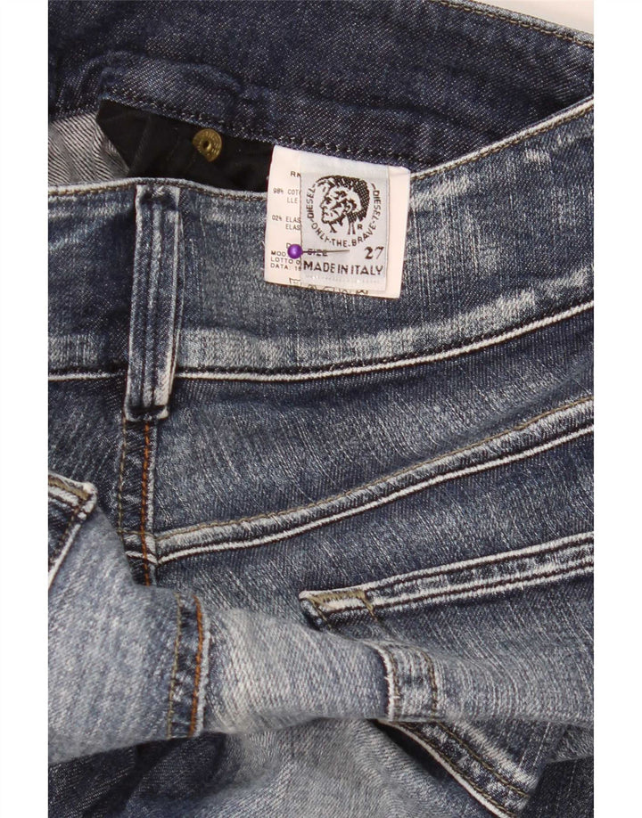 Diesel Damen Bootcut Jeans W27 L29 Blaue Baumwolle