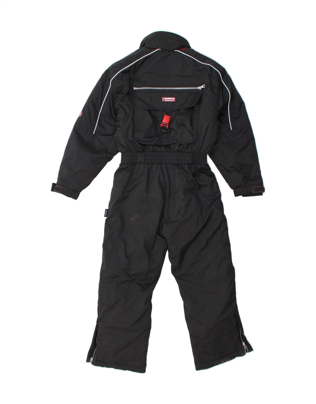 INVICTA Boys Ski Jumpsuit 7-8 Years  Black Polyamide Vintage Invicta and Second-Hand Invicta from Messina Hembry 