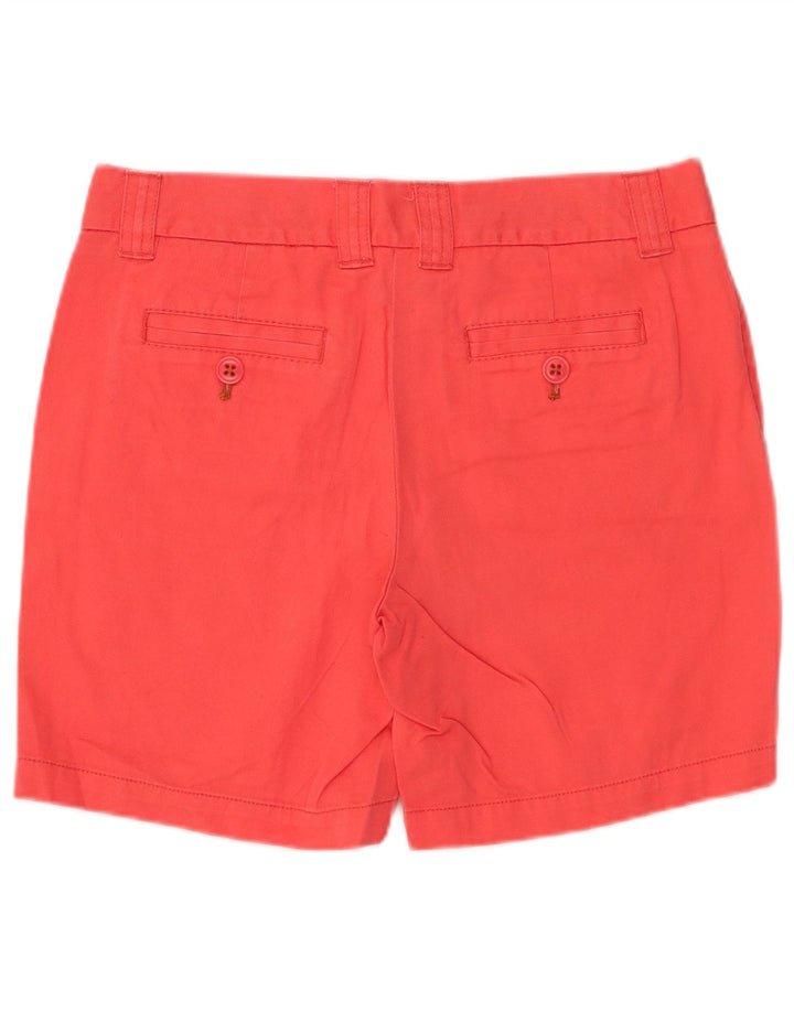 J. Crew Damen City Fit Chino Shorts US 4 Small W32 Rosa Baumwolle