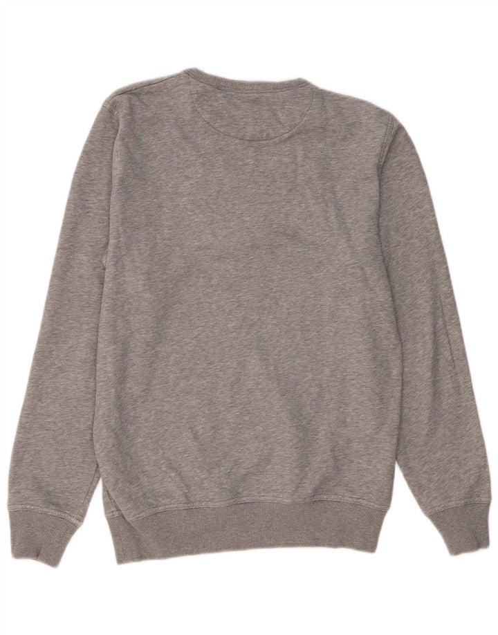 Gant Herren-Sweatshirt mit Grafik, mittelgraue Baumwolle