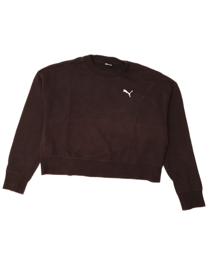 Puma Damen-Sweatshirt in Übergröße, Gr. 14, mittelschwarz, Baumwolle