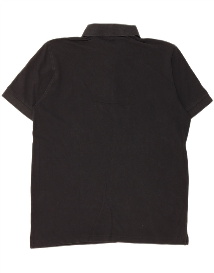 Hugo Boss Herren-Poloshirt, groß, schwarze Baumwolle