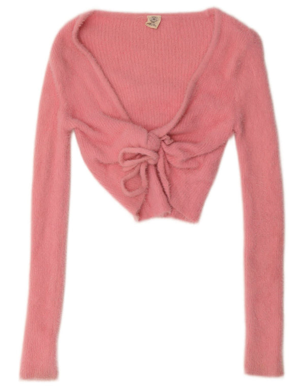 Urban Outfitters Damen Crop Top UK 6 XS Rosa Polyamid