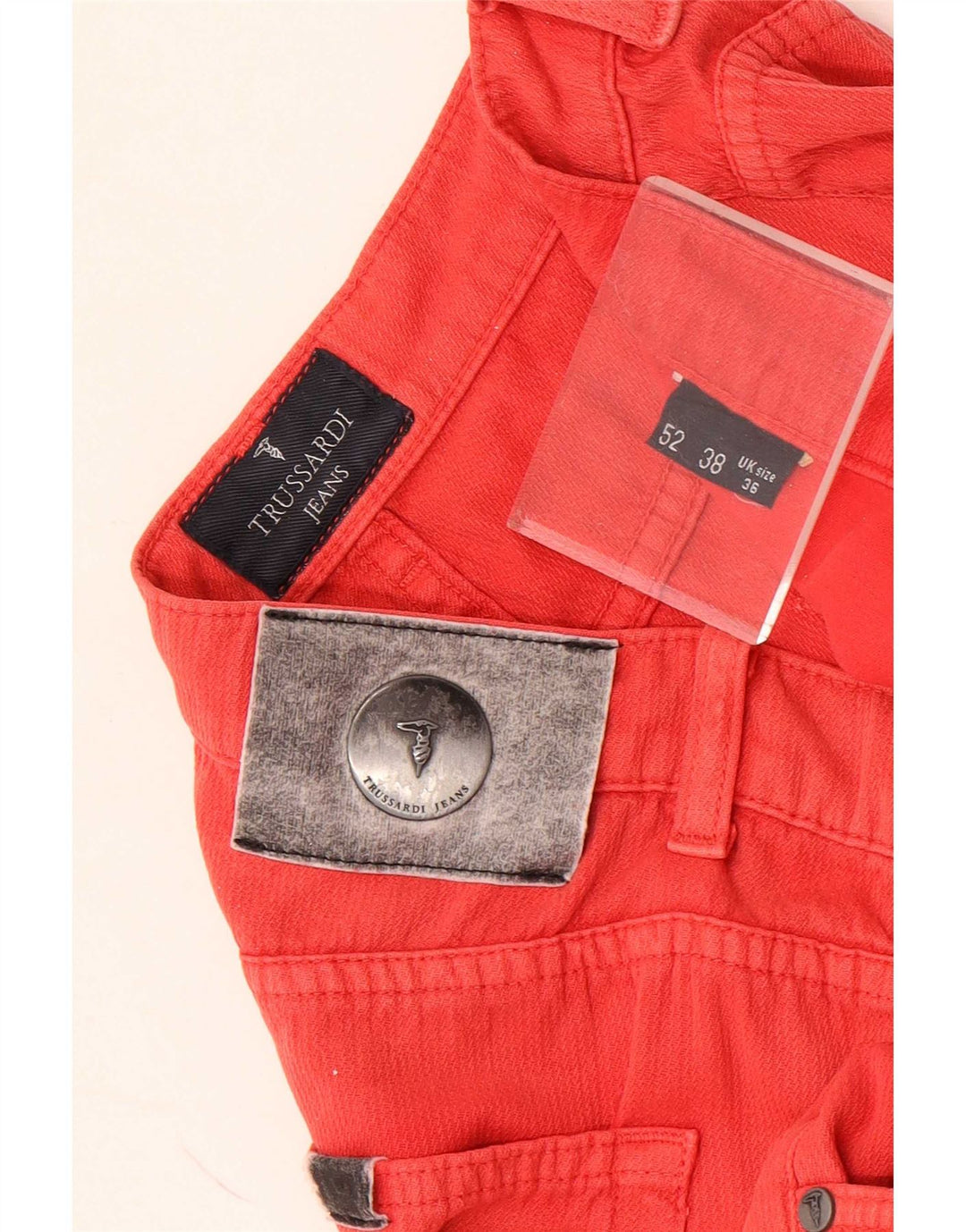 Trussardi Herren Gerade Freizeithose W36 L30 Rot