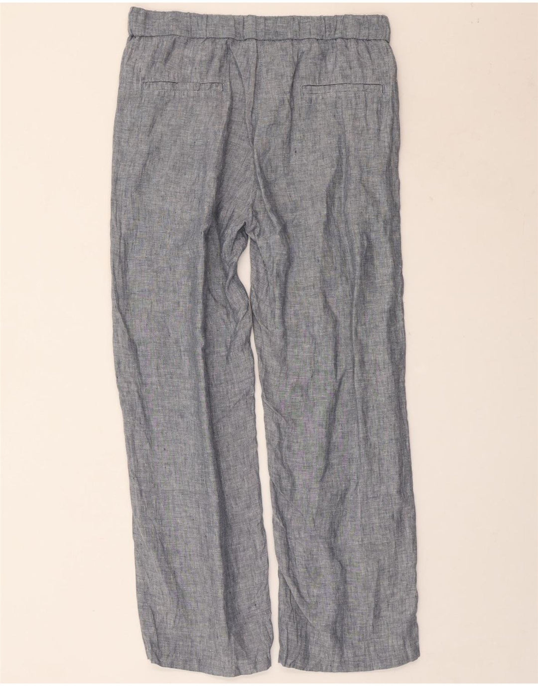 DACK'S Damen-Chinohose mit weitem Bein und Klammern, Größe S, W30, L27, Blau