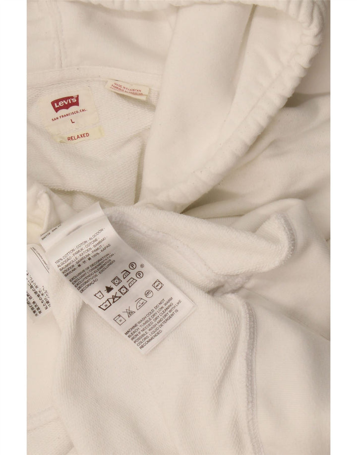 Levi's Herren Relaxed Hoodie Pullover Große weiße Baumwolle