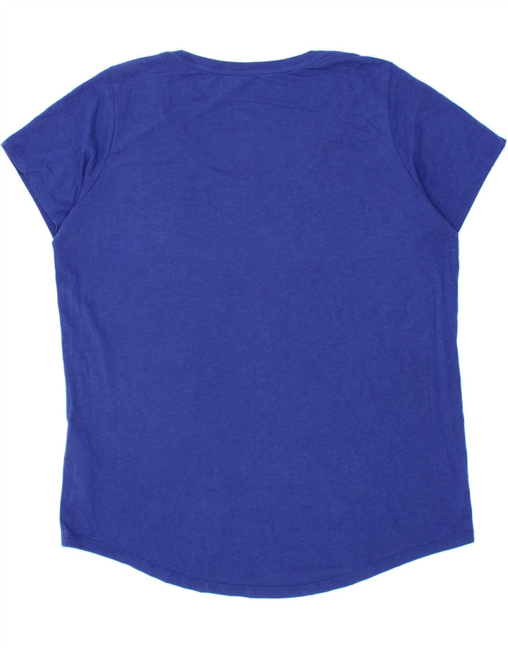 NIKE Womens Graphic T-Shirt Top UK 16 Large Blue Polyester Vintage Nike and Second-Hand Nike from Messina Hembry 