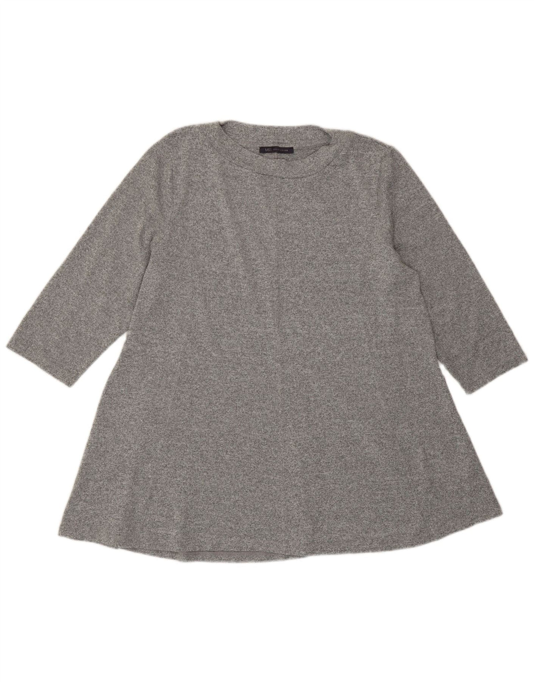 Marks & Spencer Damen-Blusenoberteil, UK 20 2XL, grau meliertes Polyester