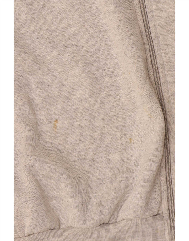 Verve Herren-Trainingsanzug, ärmellos, Jacke, groß, graues Farbblock-Polyester
