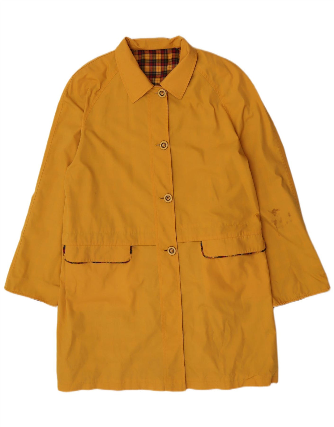 NINO Damen Wendemantel IT 46 Large Gelb Polyester