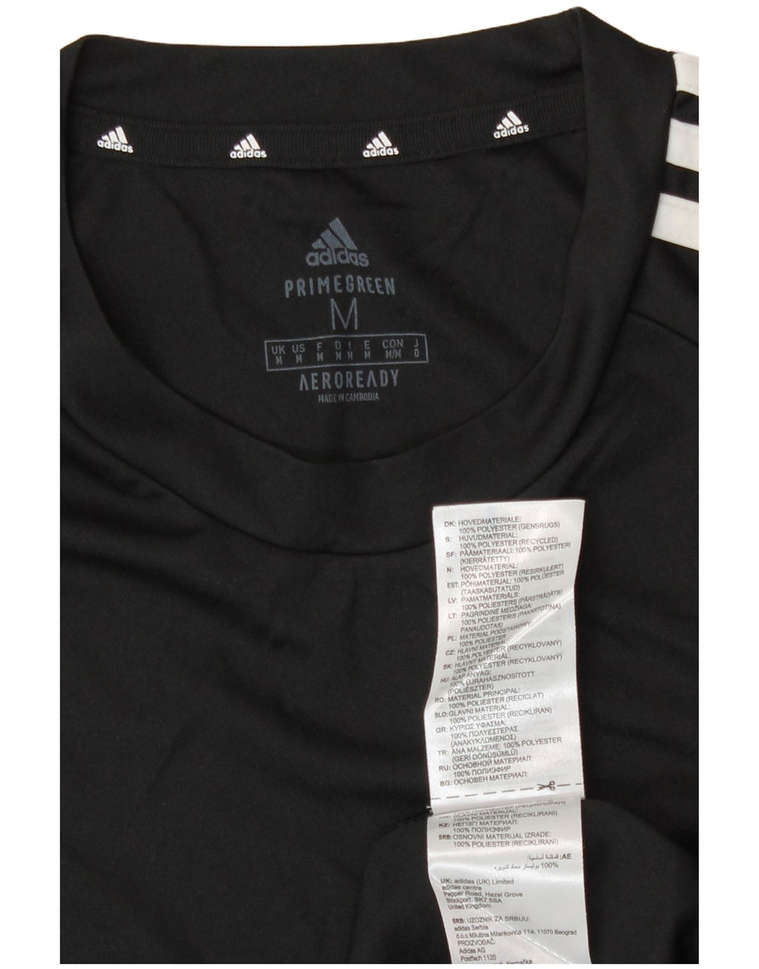 Adidas Herren Aeroready T-Shirt Top Medium Schwarz Polyester