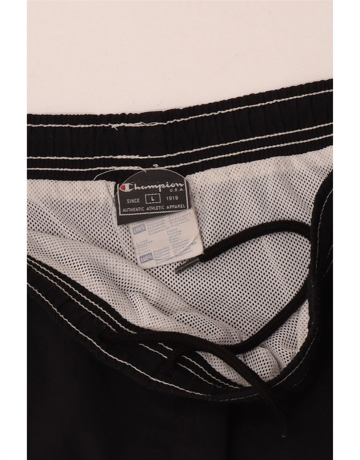 Champion Herren-Badeshorts, groß, schwarzes Polyamid