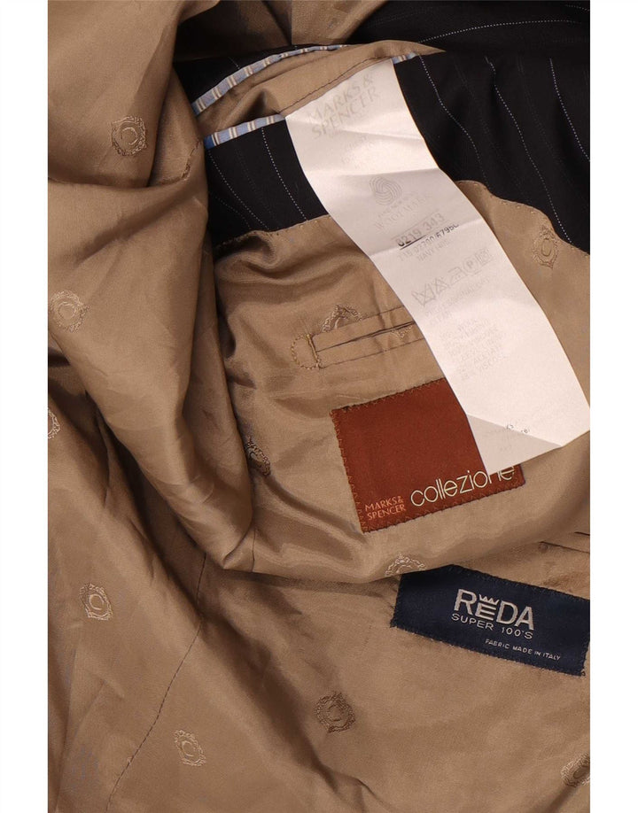 Marks & Spencer Herren-Blazer mit 3 Knöpfen, Gr. 40, mittelmarineblau gestreift