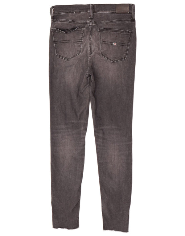 Tommy Hilfiger Damen Nora Mid Rise Skinny Jeans W27 L27 Graue Baumwolle