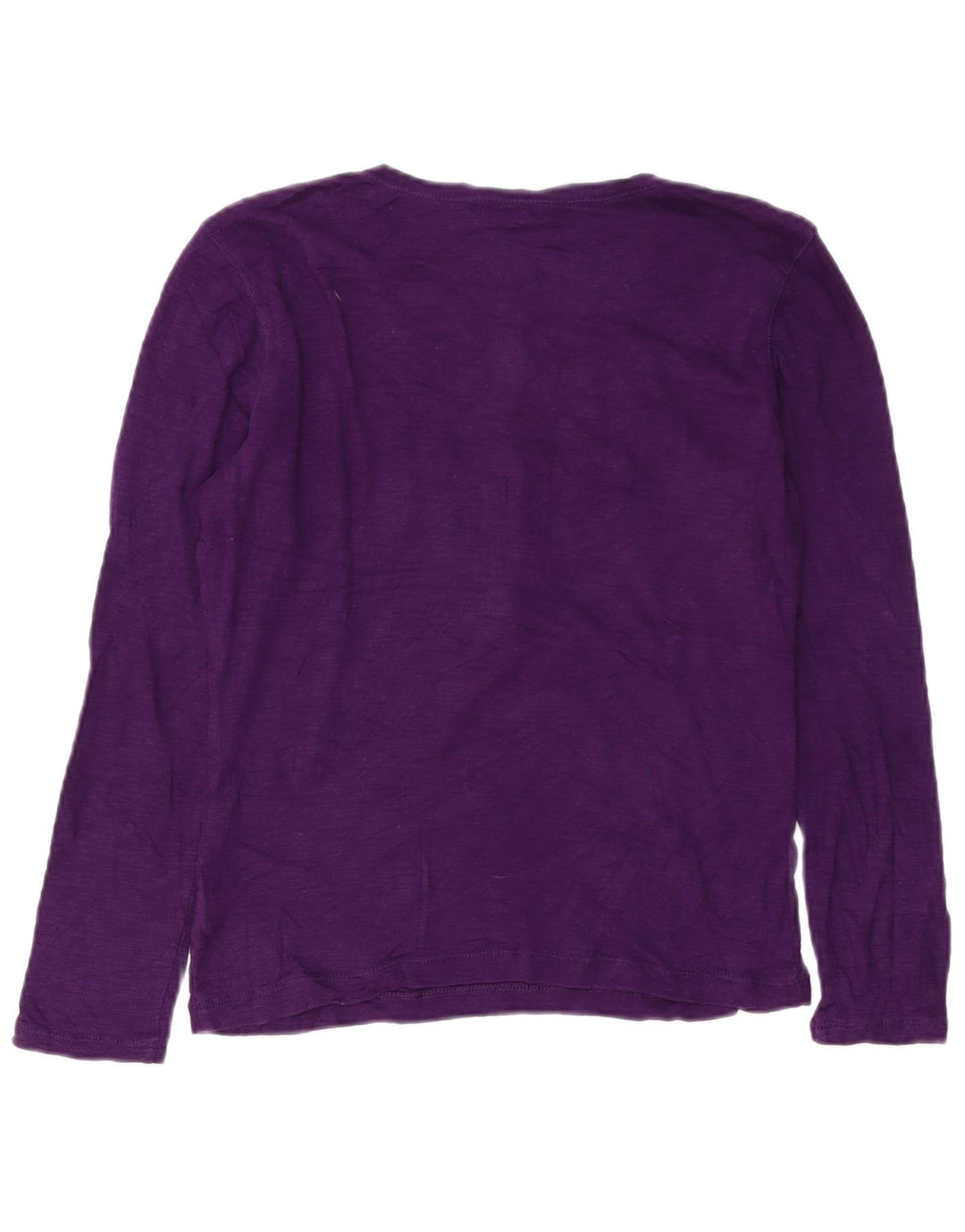 Chaps Damen-Top, langärmlig, UK 14, mittelviolette Baumwolle