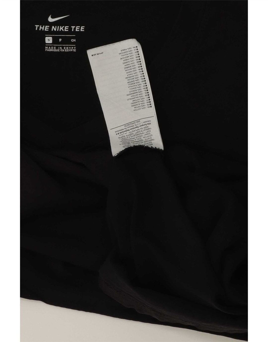 Nike Damen T-Shirt Top UK 10 Small Schwarz Baumwolle