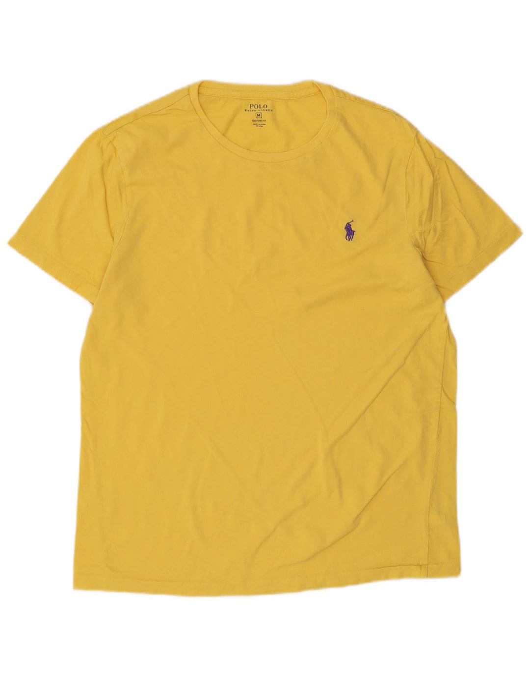 Polo Ralph Lauren Custom Fit T-Shirt-Oberteil für Herren aus mittelgelber Baumwolle