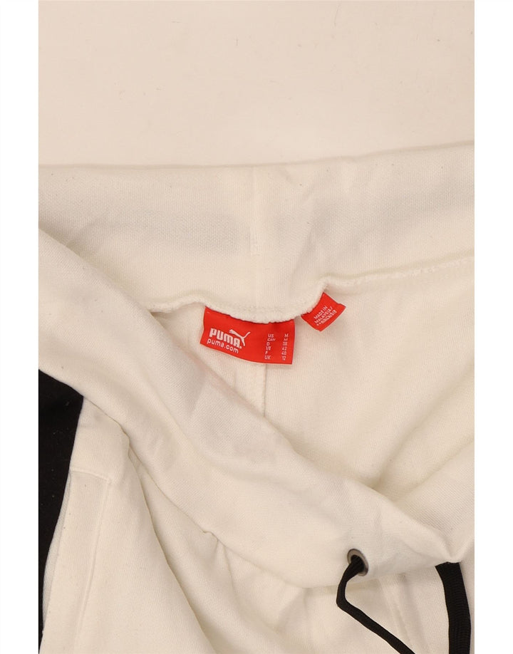 PUMA Damen Sportshorts UK 12 Mittelweiß Farbblock