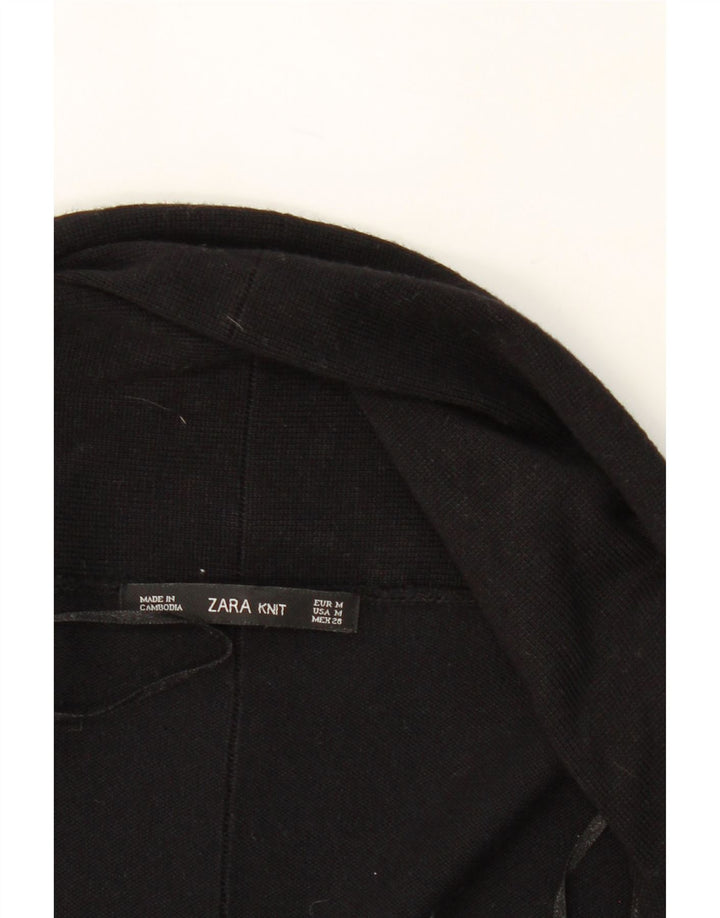 ZARA Womens Open Cardigan Sweater UK 12 Medium Black Vintage Zara and Second-Hand Zara from Messina Hembry 