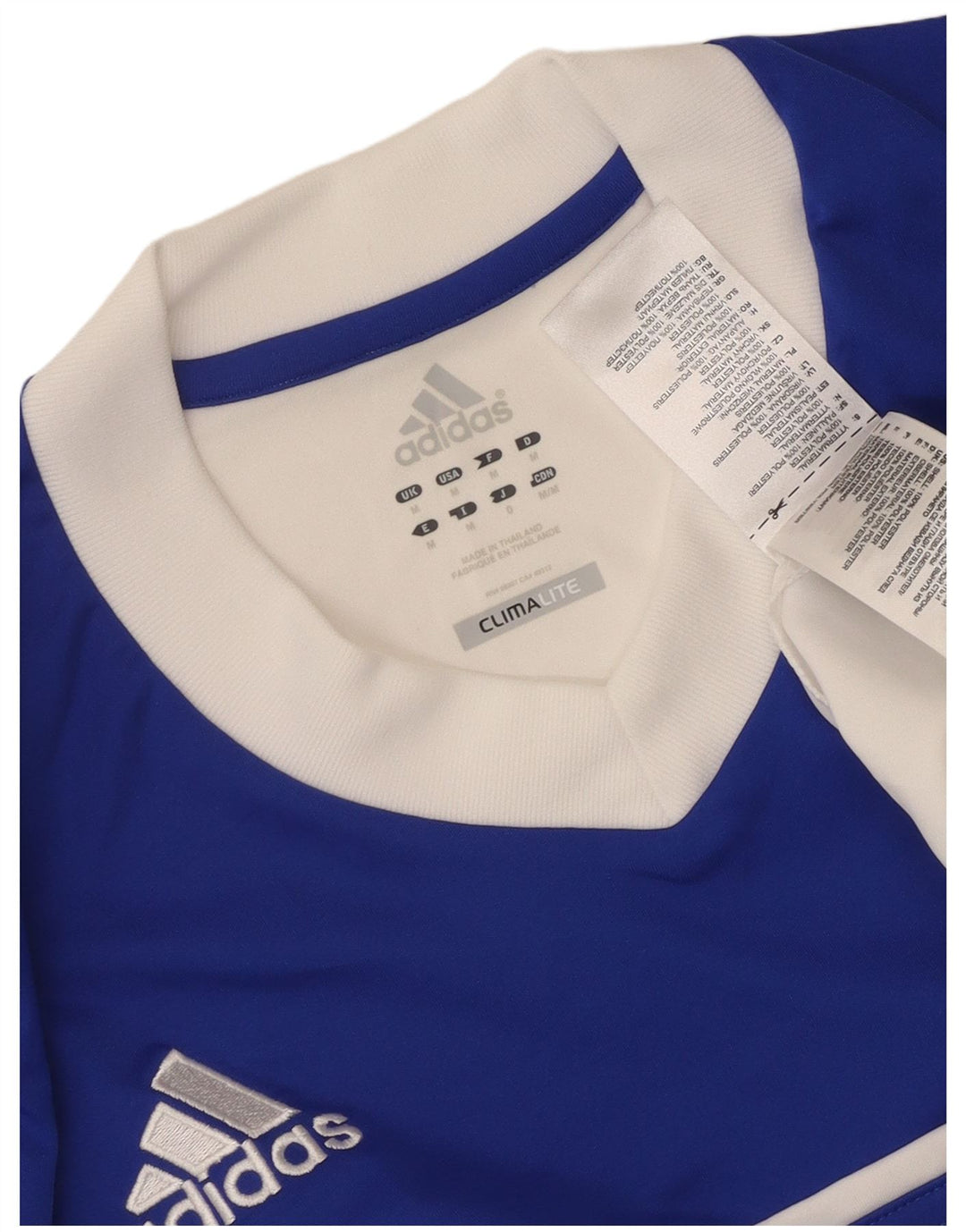 Adidas Herren Climalite T-Shirt Top Mittelweißes Colourblock-Polyester