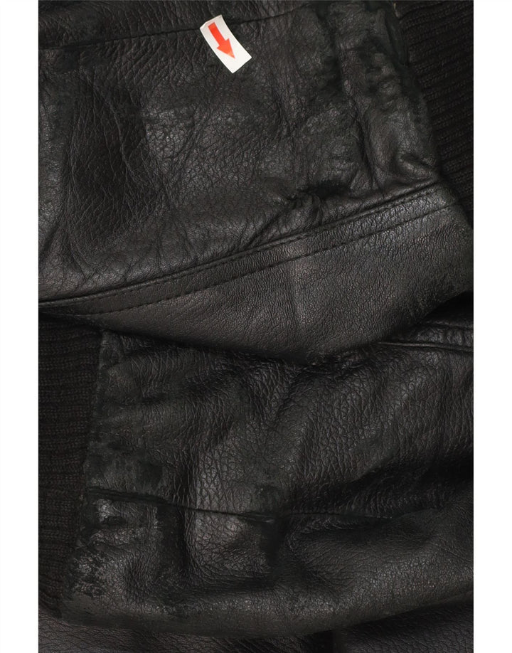 CONBIPEL Herren Lederjacke IT 56 XL Schwarzes Leder