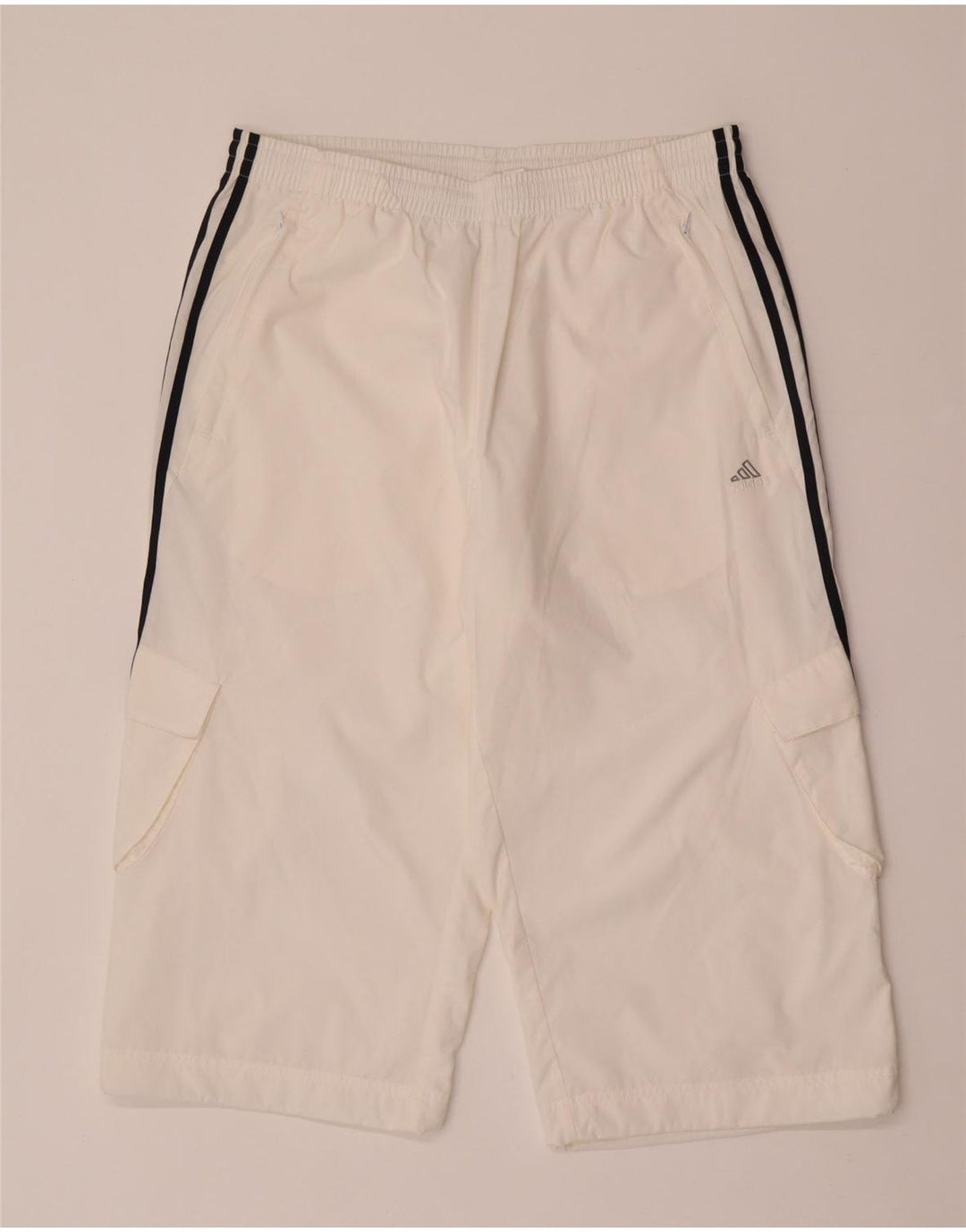 Adidas Herren Capri Cargo-Trainingshose, groß, weißes Polyester