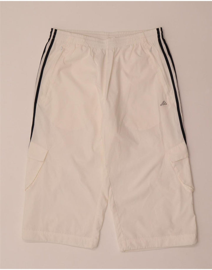 Adidas Herren Capri Cargo-Trainingshose, groß, weißes Polyester