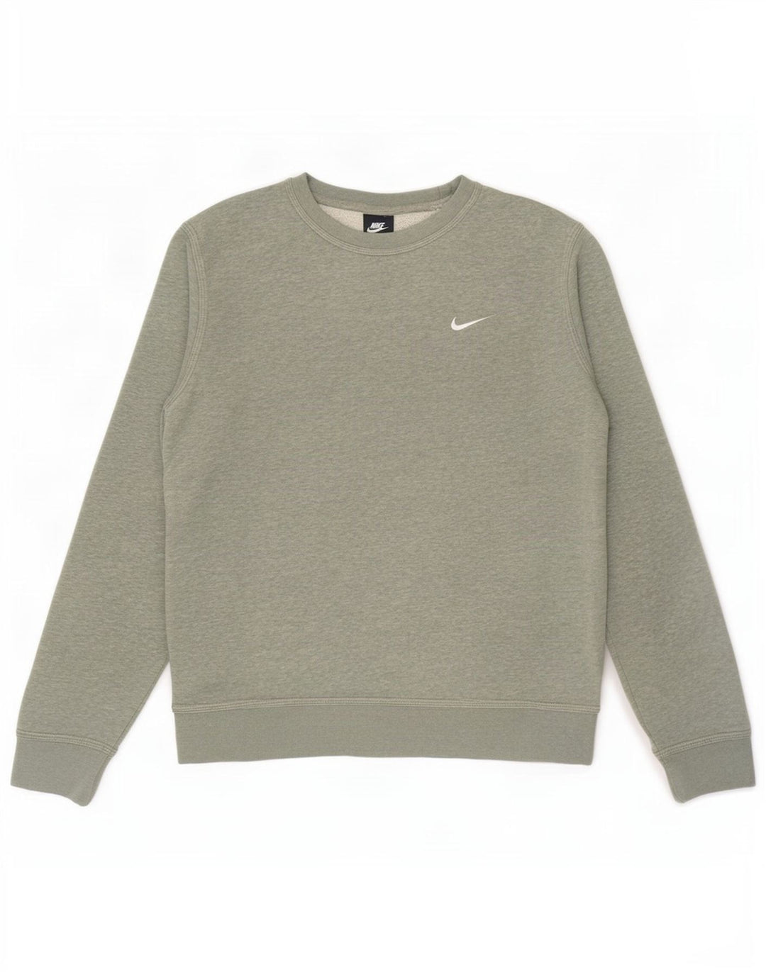 Nike Herren-Sweatshirt-Pullover aus mittelgrauer Baumwolle