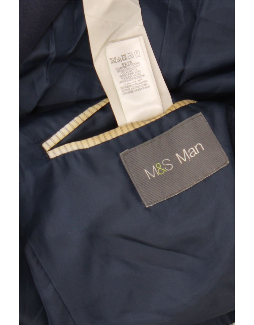 MARKS & SPENCER Herren-Blazer mit 2 Knöpfen, Gr. 40, groß, marineblau, Viskose