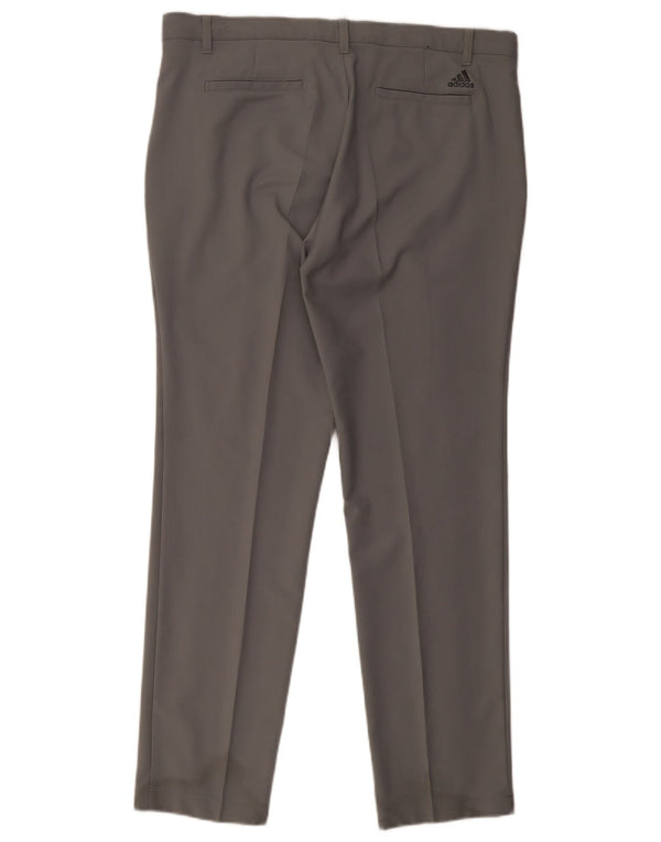 Adidas Herren Slim Chino Hose W36 L32 Grau Polyester