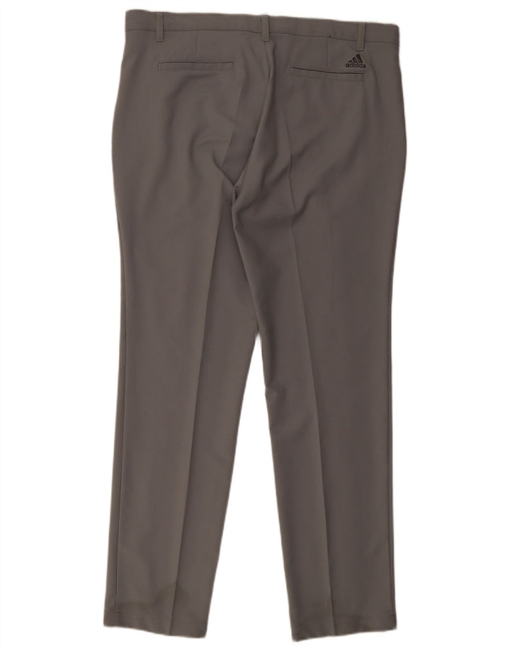 Adidas Herren Slim Chino Hose W36 L32 Grau Polyester