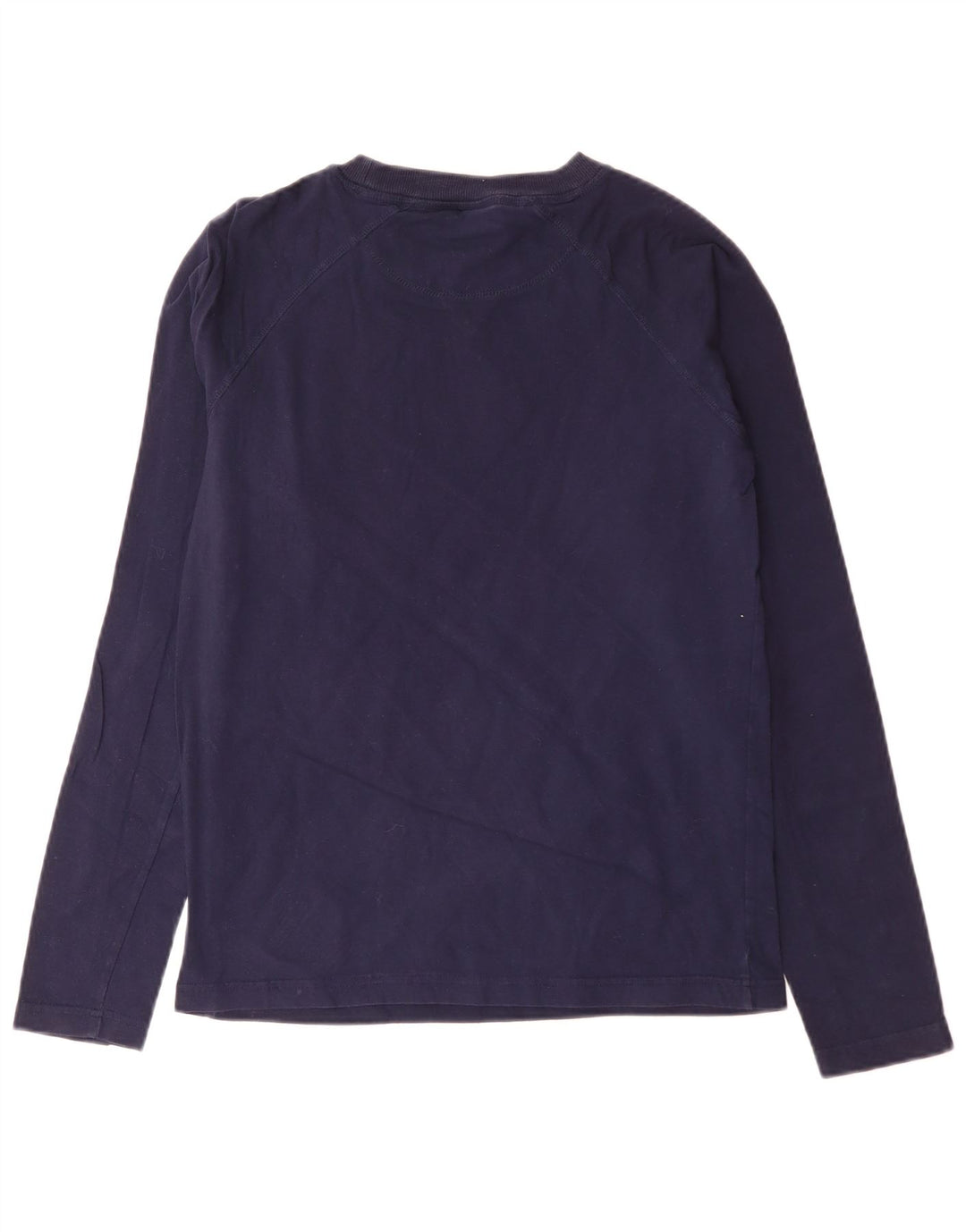 ELLESSE Herren-Grafik-Oberteil, langärmelig, klein, marineblau, Baumwolle