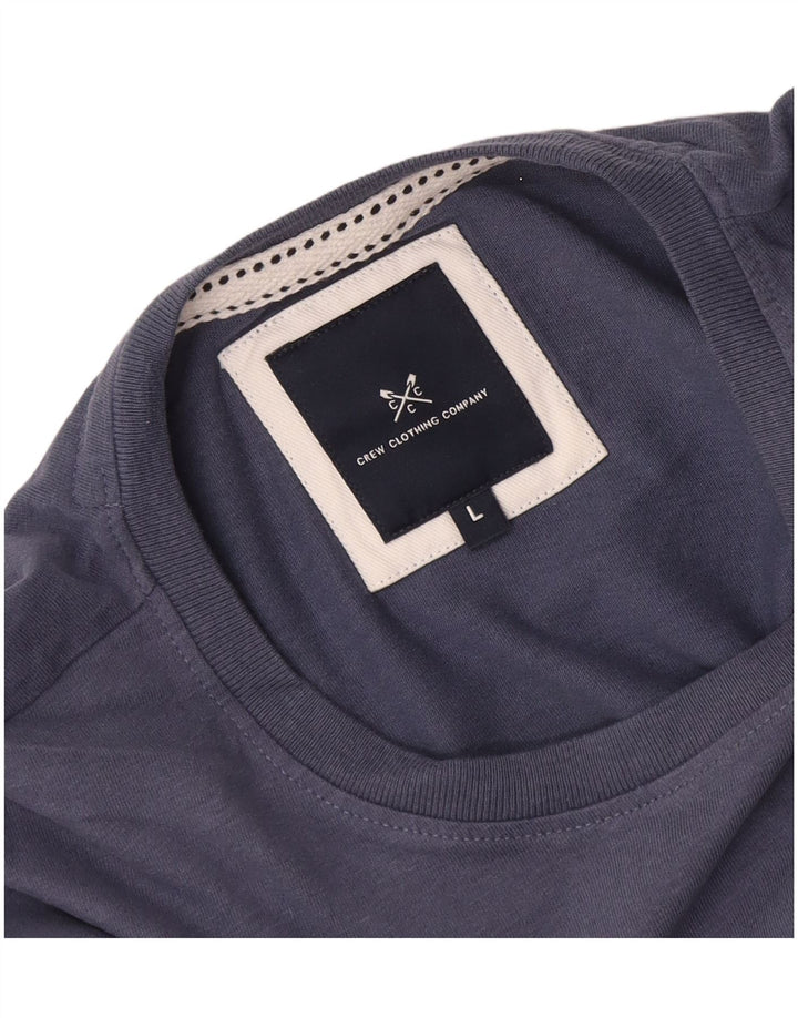 Crew Clothing Herren T-Shirt Top Large Blau
