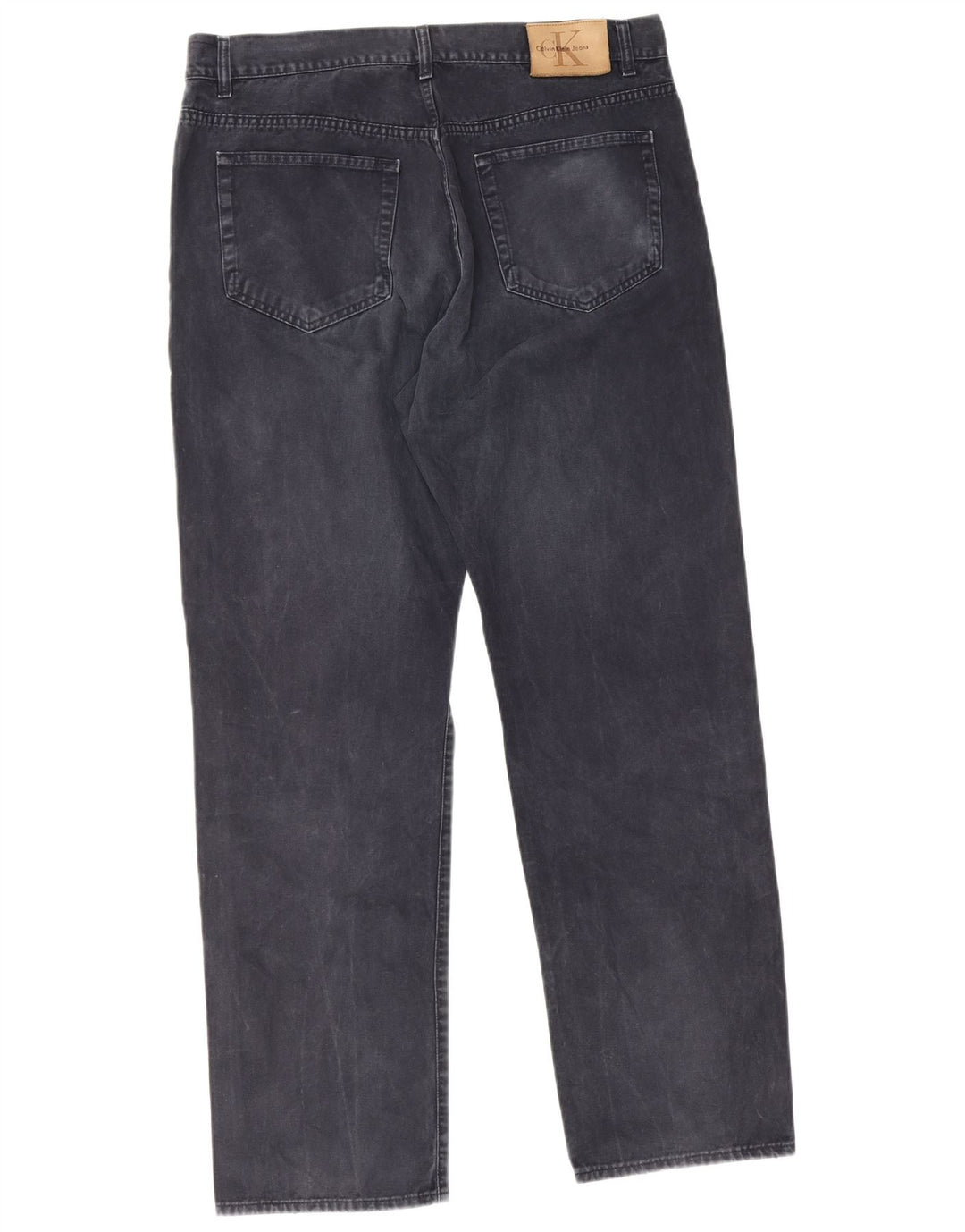 Calvin Klein Herren Straight Jeans W38 L32 Marineblau Baumwolle