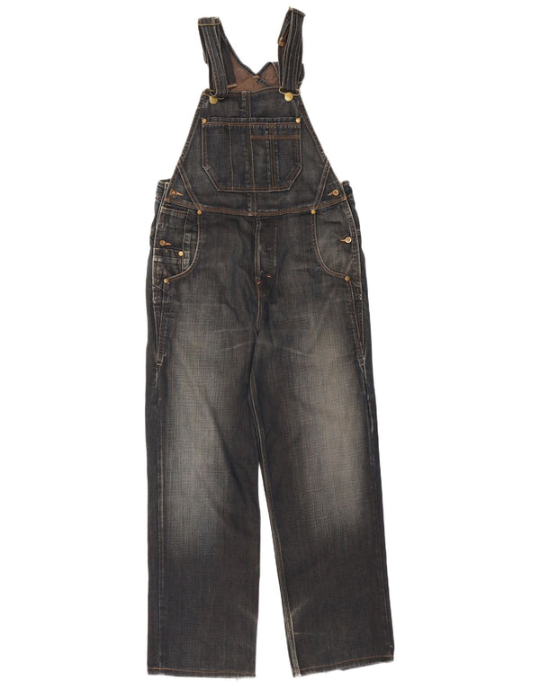 Lee Damen-Latzhose, gerade Jeans, mittelgroß, L29, blaue Baumwolle