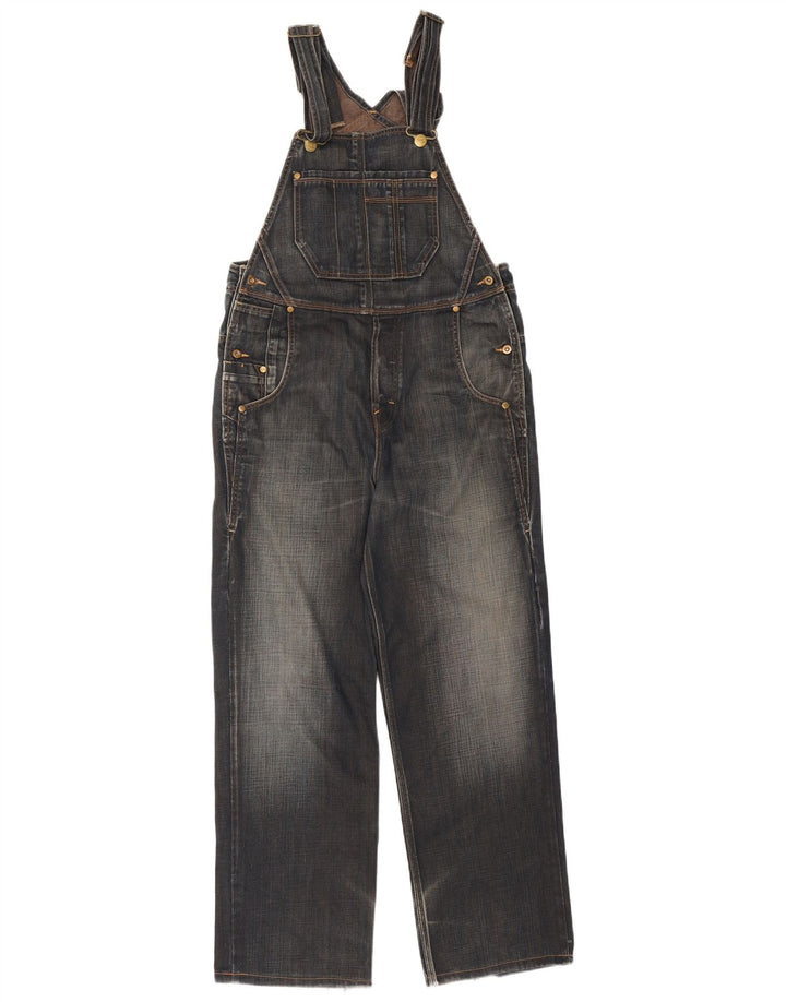 Lee Damen-Latzhose, gerade Jeans, mittelgroß, L29, blaue Baumwolle