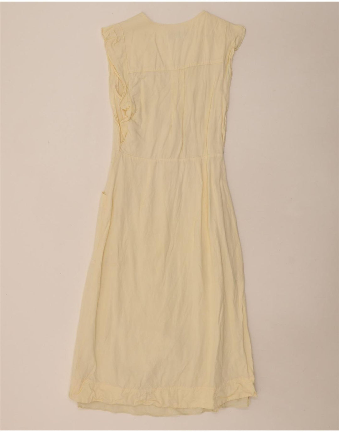 REISS Damen Etuikleid UK 10 Small Beige Viskose