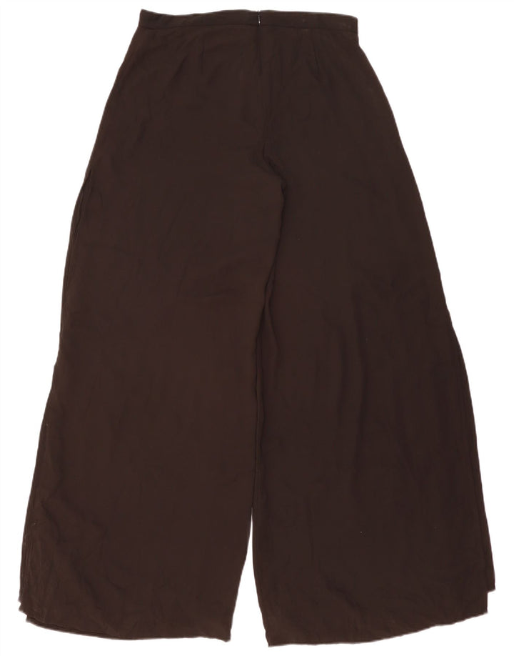 Zara Damen-Freizeithose mit weitem Bein, Größe M, W30, L31, Schwarz, Polyester